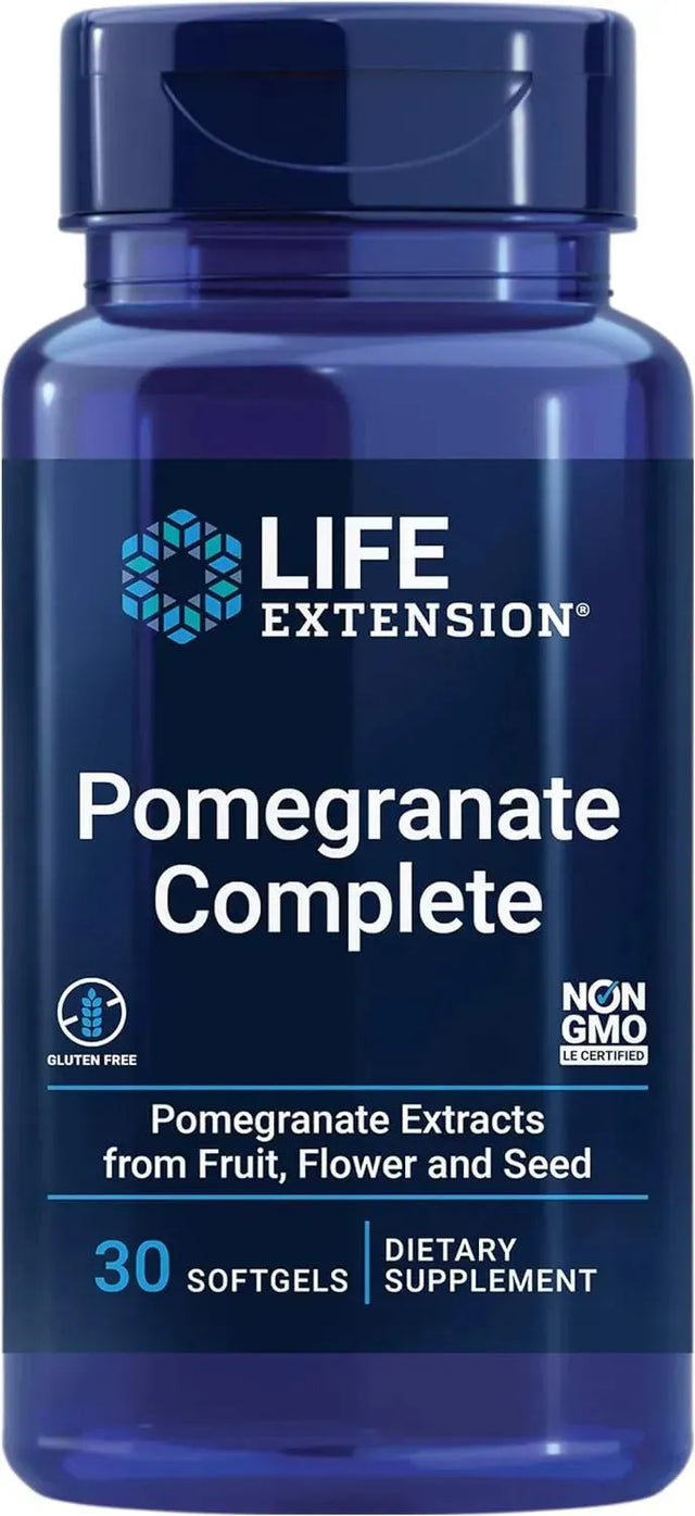 LIFE EXTENSION - Life Extension Pomegranate Complete 30 Capsulas Blandas - The Red Vitamin MX - Suplementos Alimenticios - {{ shop.shopifyCountryName }}