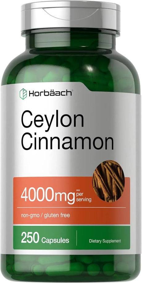 HORBAACH - Horbaach Ceylon Cinnamon 4000Mg. 250 Capsulas - The Red Vitamin MX - Suplementos Alimenticios - {{ shop.shopifyCountryName }}