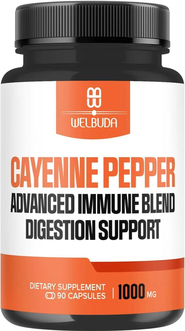 WELBUDA - WELBUDA Cayenne Pepper 1000Mg. 90 Capsulas - The Red Vitamin MX - Suplementos Alimenticios - {{ shop.shopifyCountryName }}