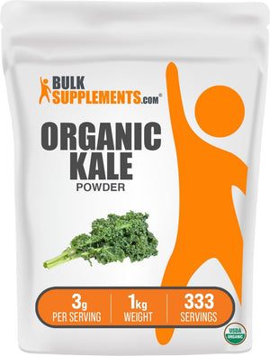 Bulk Supplements Organic Kale Powder 1 Kg.