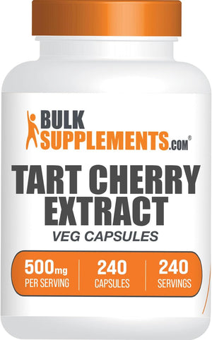 Bulk Supplements Tart Cherry Extract 500Mg. 240 Capsulas