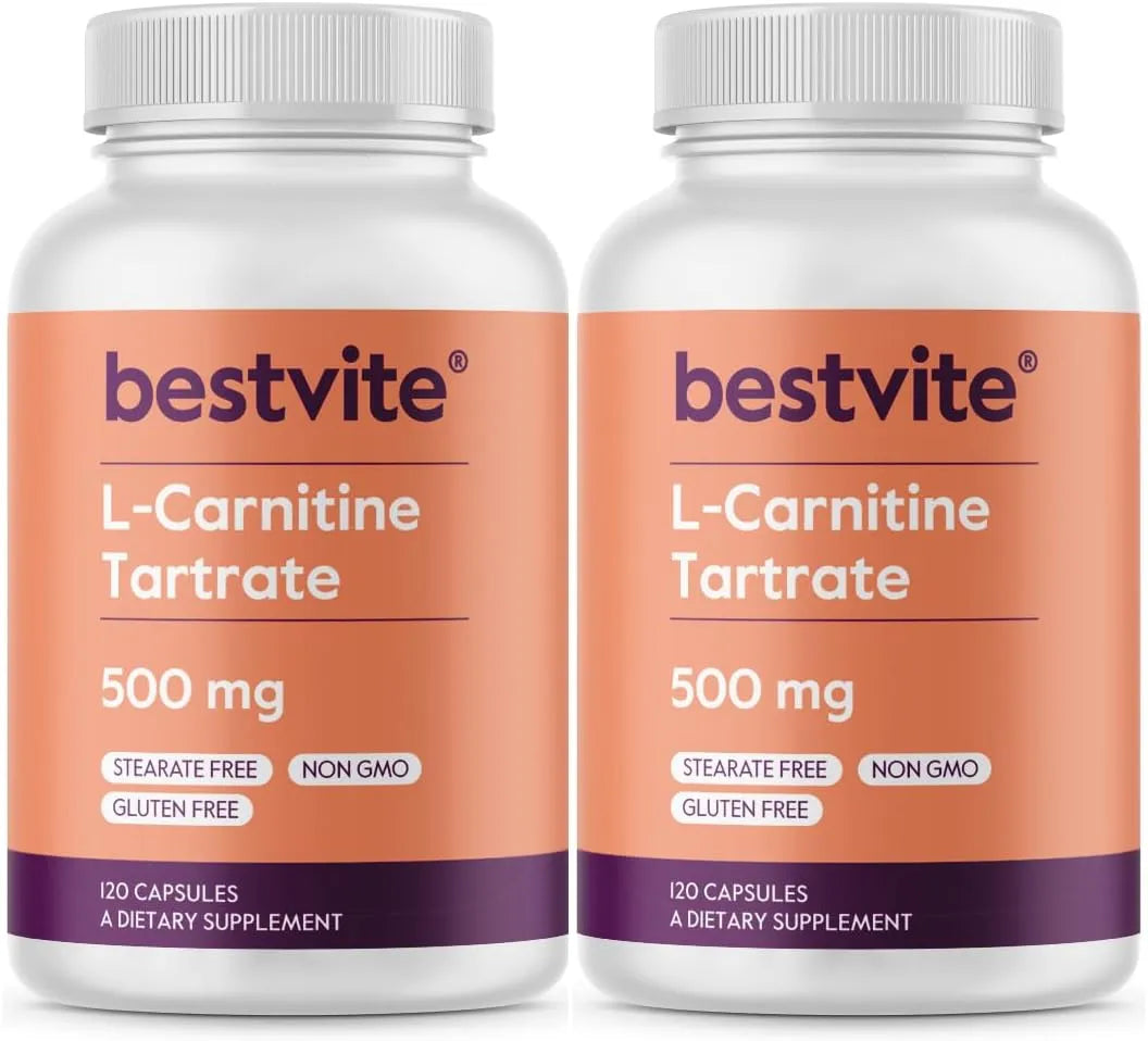 BESTVITE - BESTVITE L-Carnitine Tartrate 500Mg. 240 Capsulas - The Red Vitamin MX - Suplementos Alimenticios - {{ shop.shopifyCountryName }}