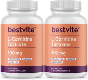 BESTVITE - BESTVITE L-Carnitine Tartrate 500Mg. 240 Capsulas - The Red Vitamin MX - Suplementos Alimenticios - {{ shop.shopifyCountryName }}