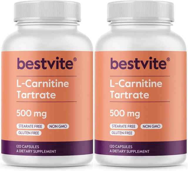 BESTVITE - BESTVITE L-Carnitine Tartrate 500Mg. 240 Capsulas - The Red Vitamin MX - Suplementos Alimenticios - {{ shop.shopifyCountryName }}