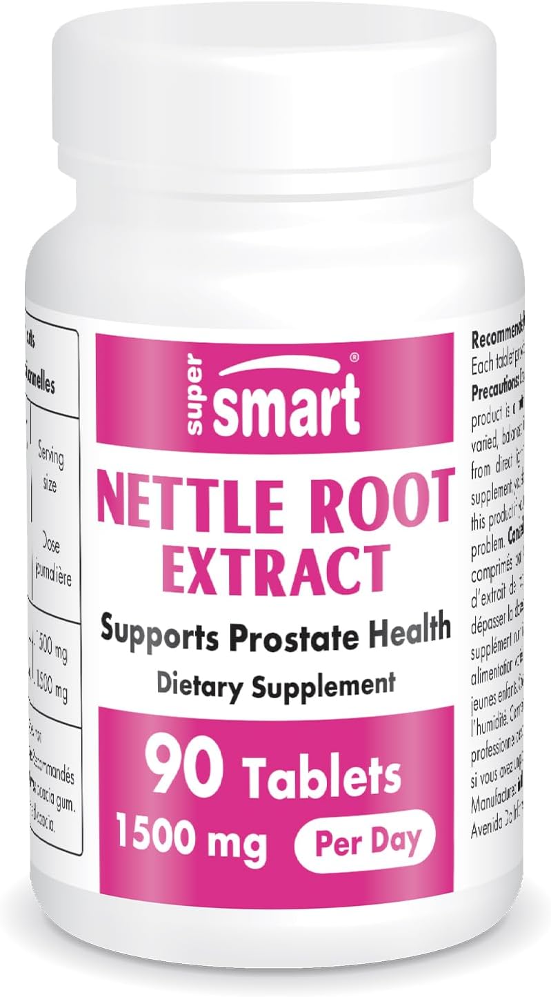 SUPERSMART - Supersmart Stinging Nettle Root Extract 1500Mg. 90 Tabletas - The Red Vitamin MX - Suplementos Alimenticios - {{ shop.shopifyCountryName }}