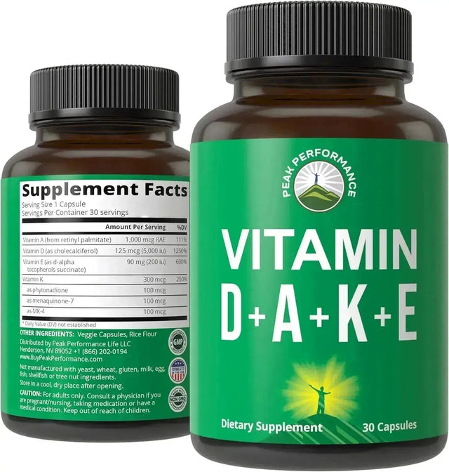 PEAK PERFORMANCE - Peak Performance DAKE Vitamin Supplement 30 Capsulas - The Red Vitamin MX - Suplementos Alimenticios - {{ shop.shopifyCountryName }}