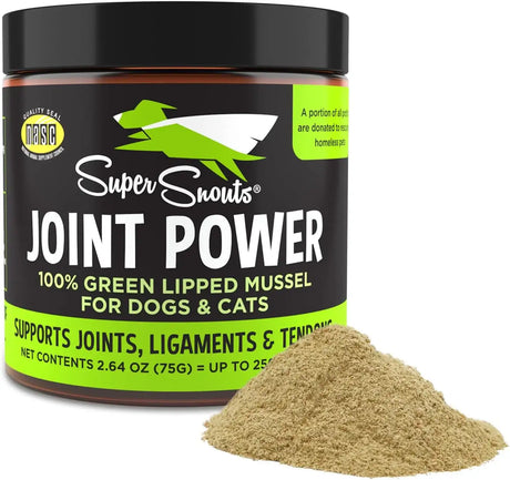 SUPER SNOUTS - Super Snouts Joint Power 100% Green Lipped Mussels for Dogs & Cats 75Gr. - The Red Vitamin MX - Cuidado De Cadera Y Articulaciones Para Perros - {{ shop.shopifyCountryName }}
