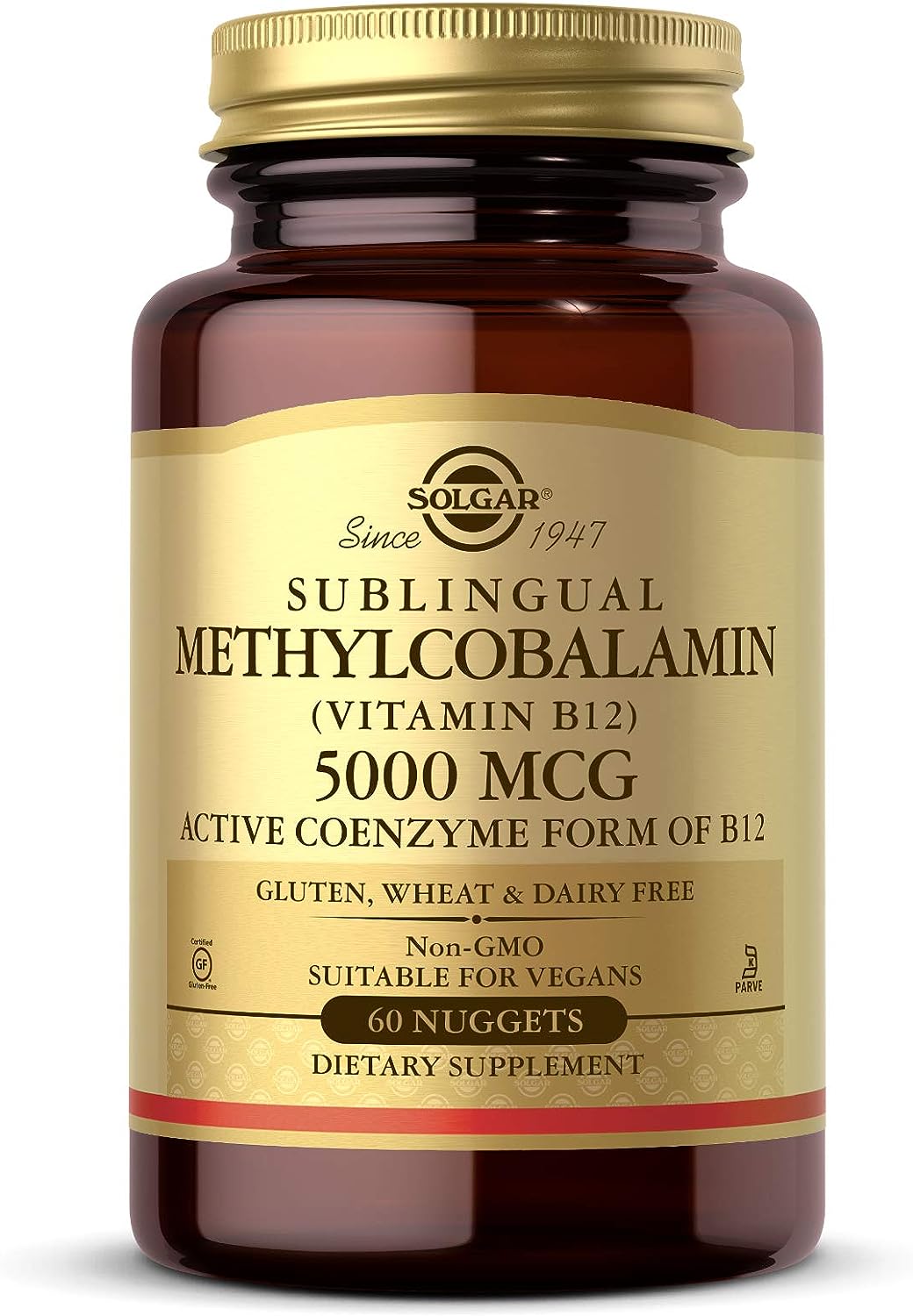 Solgar Methylcobalamin Vitamin B12 5000mcg 60 Tabletas