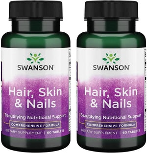 SWANSON - Swanson Hair Skin & Nails 60 Tabletas 2 Pack - The Red Vitamin MX - Suplementos Alimenticios - {{ shop.shopifyCountryName }}