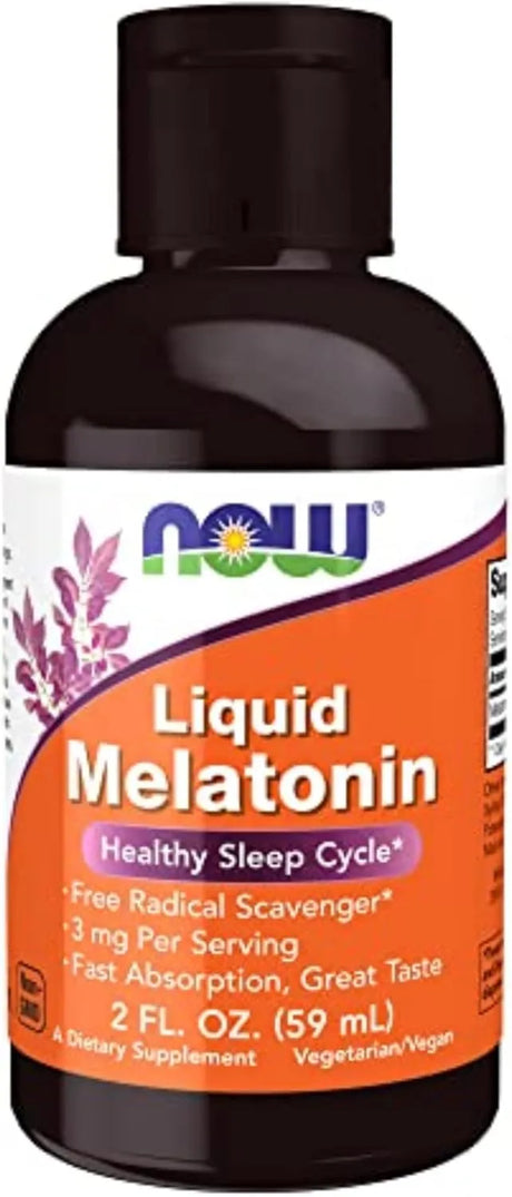 NOW SUPPLEMENTS - NOW Supplements Liquid Melatonin 3Mg. 59Ml. - The Red Vitamin MX - Suplementos Alimenticios - {{ shop.shopifyCountryName }}