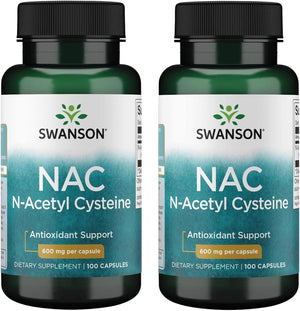 Swanson NAC N-Acetyl Cysteine 600Mg. 200 Capsulas