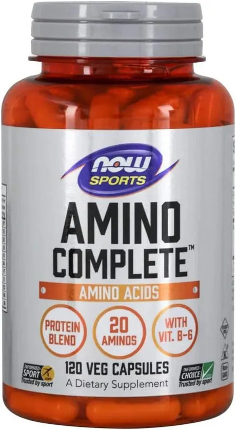 NOW SPORTS - NOW Sports Nutrition Amino Complete 120 Capsulas - The Red Vitamin MX - Suplementos Alimenticios - {{ shop.shopifyCountryName }}