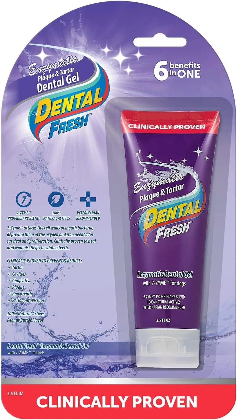 DENTAL FRESH - Dental Fresh Enzymatic Gel for Dogs 2.5 Oz. - The Red Vitamin MX - Cuidado Dental Para Perros - {{ shop.shopifyCountryName }}