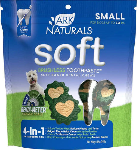 ARK NATURALS - Ark Naturals Soft Brushless Toothpaste Dog Dental Chews for Small Breeds 340Gr. - The Red Vitamin MX - Cuidado Dental Para Perros - {{ shop.shopifyCountryName }}