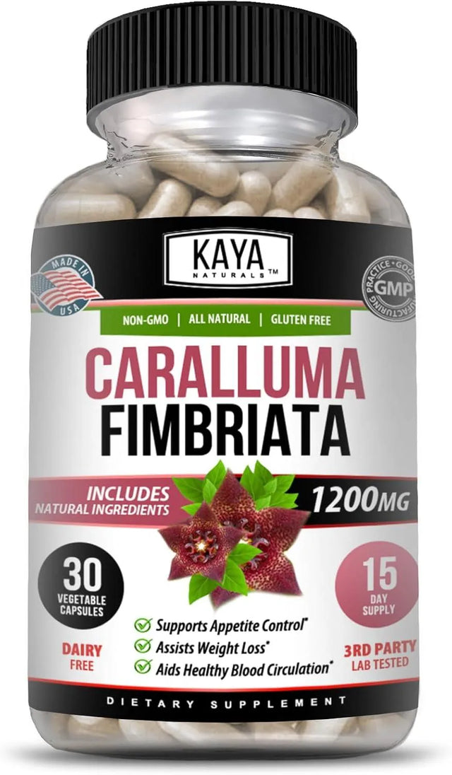 KAYA NATURALS - Kaya Naturals Caralluma Fimbriata 1200Mg. 30 Capsulas - The Red Vitamin MX - Suplementos Alimenticios - {{ shop.shopifyCountryName }}