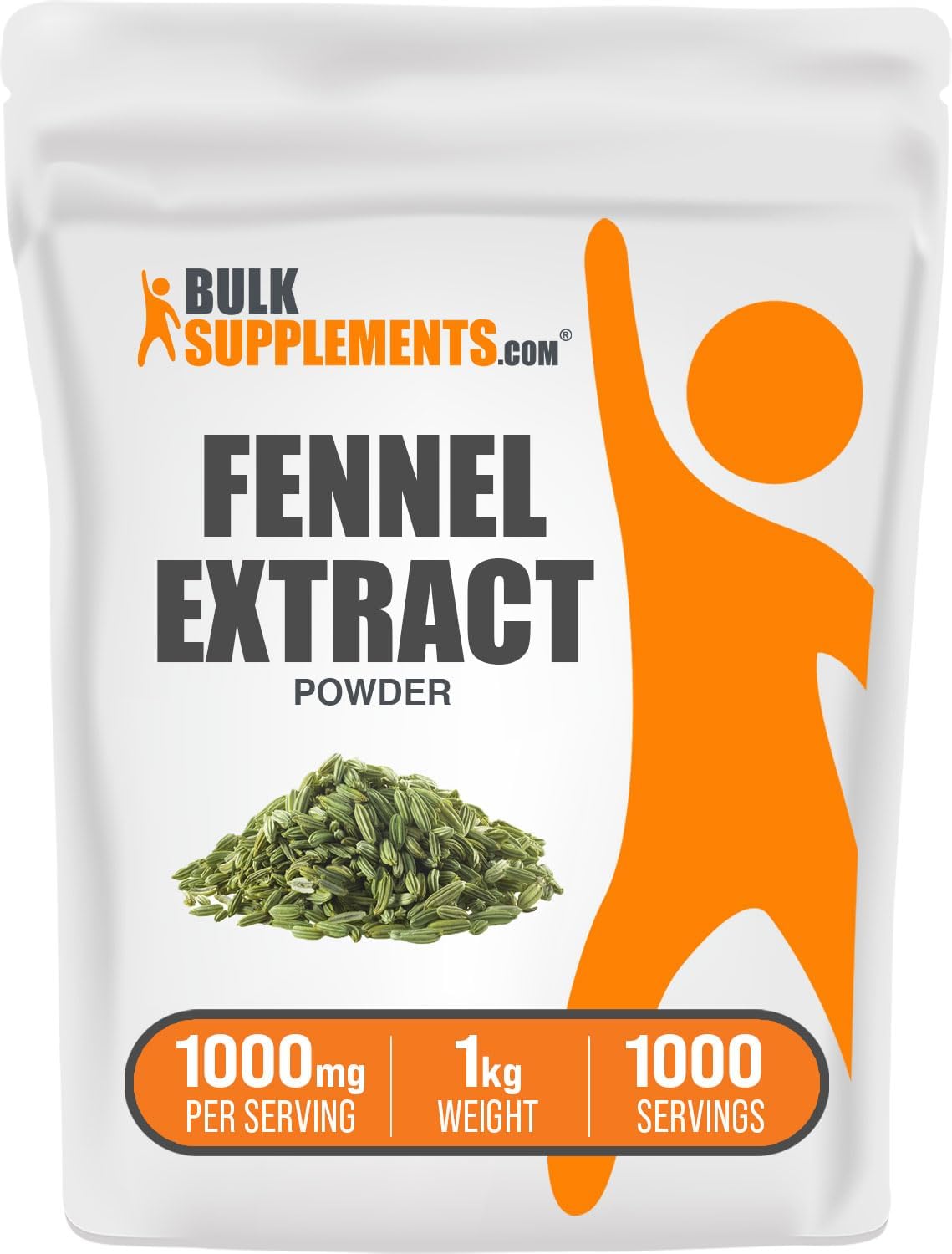 Bulk Supplements Fennel Seed Extract Powder 1 Kg.