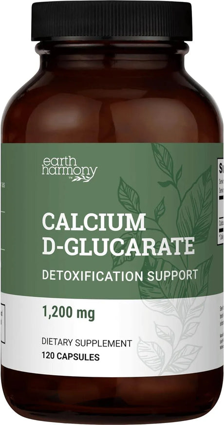 EARTH HARMONY NATURALS - Earth Harmony Calcium D-Glucarate 1200Mg. 120 Capsulas - The Red Vitamin MX - Suplementos Alimenticios - {{ shop.shopifyCountryName }}