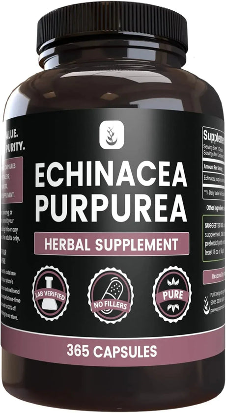 PURE ORIGINAL INGREDIENTS - Pure Original Ingredients Echinacea Purpurea 365 Capsulas - The Red Vitamin MX - Suplementos Alimenticios - {{ shop.shopifyCountryName }}