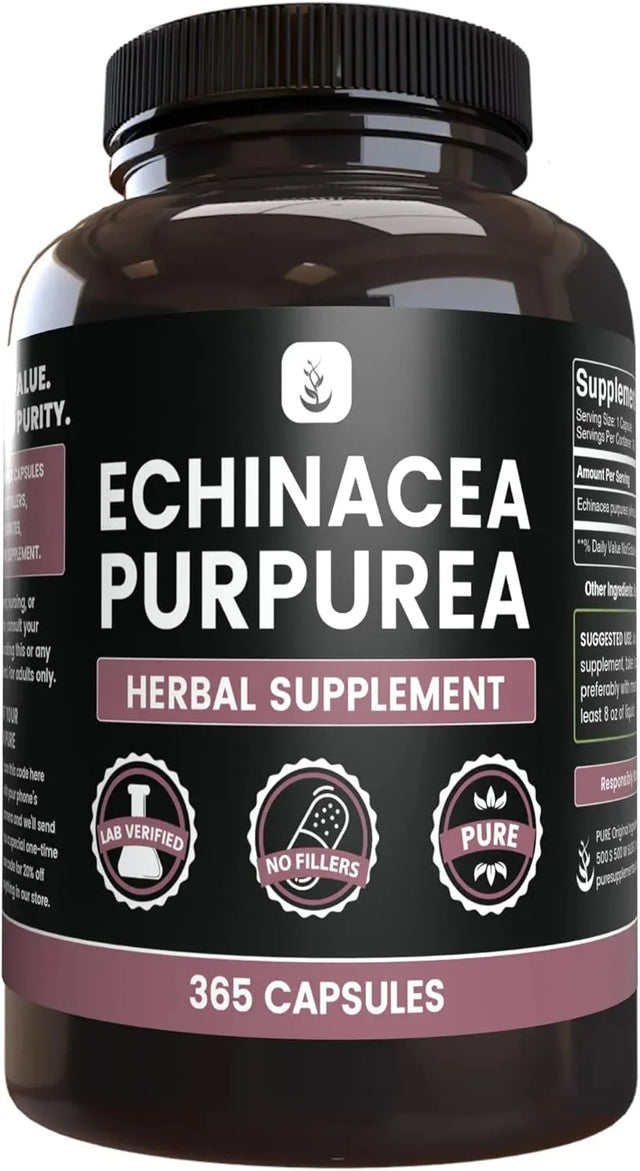 PURE ORIGINAL INGREDIENTS - Pure Original Ingredients Echinacea Purpurea 365 Capsulas - The Red Vitamin MX - Suplementos Alimenticios - {{ shop.shopifyCountryName }}