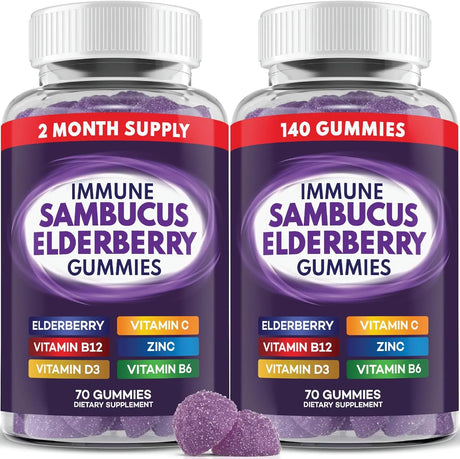 PAYE WELLNESS - PAYE Wellness Sambucus Elderberry Immune Gummies 70 Gomitas 2 Pack - The Red Vitamin MX - Suplementos Alimenticios - {{ shop.shopifyCountryName }}