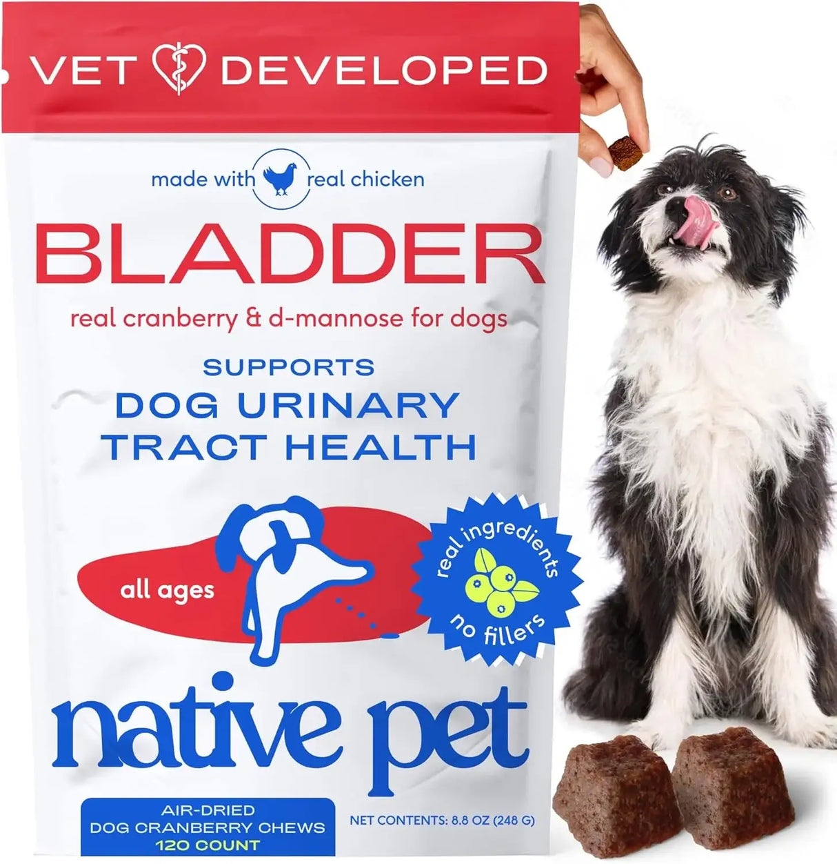 NATIVE PET - Native Pet Dog UTI Treatment 120 Masticables - The Red Vitamin MX - Salud De Tracto Urinario Para Perros - {{ shop.shopifyCountryName }}