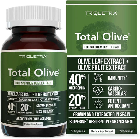 TRIQUETRA - Triquetra Health Total Olive Olive Leaf Extract Plus Olive Fruit Extract 60 Capsulas - The Red Vitamin MX - Suplementos Alimenticios - {{ shop.shopifyCountryName }}