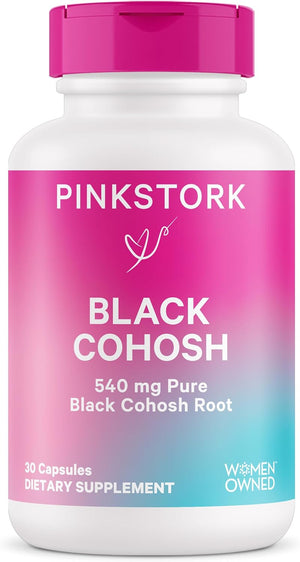 Pink Stork Black Cohosh Supplements for Women 540Mg. 30 Capsulas