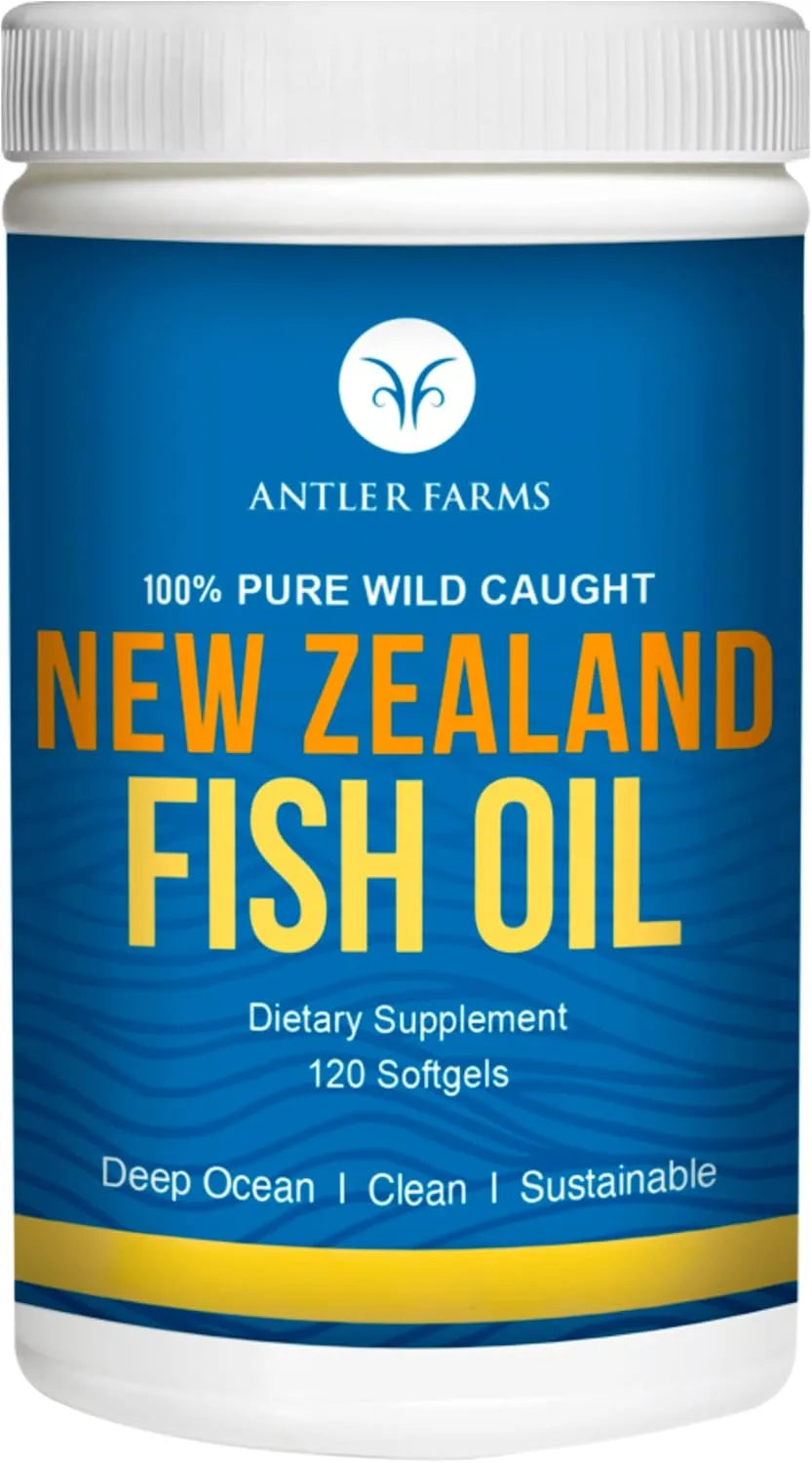 ANTLER FARMS - Antler Farms 100% Pure Wild Caught New Zealand Fish Oil 120 Capsulas Blandas - The Red Vitamin MX - Suplementos Alimenticios - {{ shop.shopifyCountryName }}