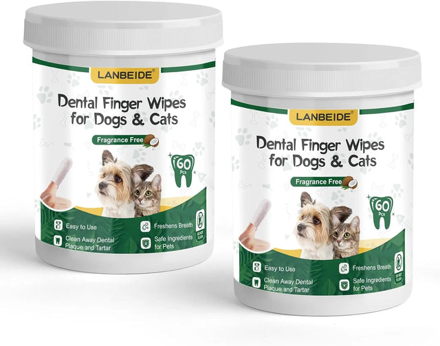 LANBEIDE - LANBEIDE Pet Teeth Cleaning Wipes for Dogs & Cats 60 Toallitas 2 Pack - The Red Vitamin MX - Cuidado Dental Para Perros - {{ shop.shopifyCountryName }}