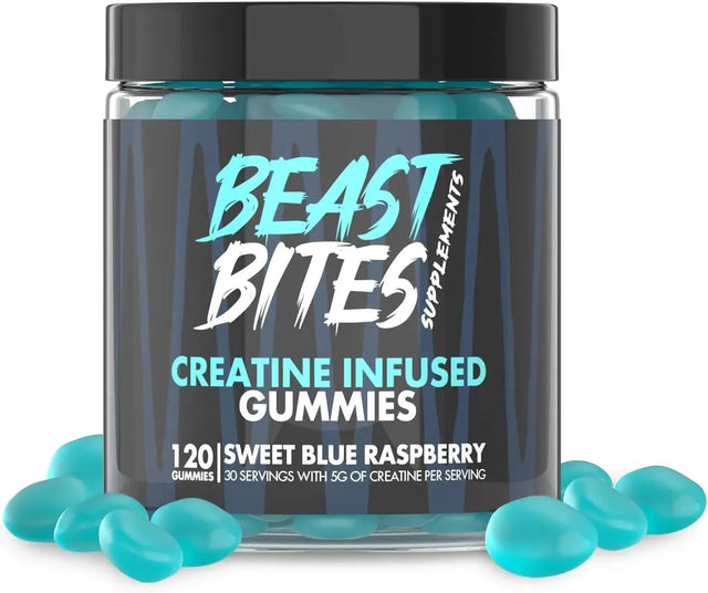 BEAST BITES - BEAST BITES Creatine Bites 5g Creatine Monohydrate Blue Raspberry 30 Gomitas - The Red Vitamin MX - Suplementos Alimenticios - {{ shop.shopifyCountryName }}