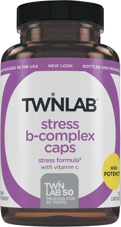TWINLAB - Twinlab Stress B-Complex 100 Capsulas - The Red Vitamin MX - Suplementos Alimenticios - {{ shop.shopifyCountryName }}