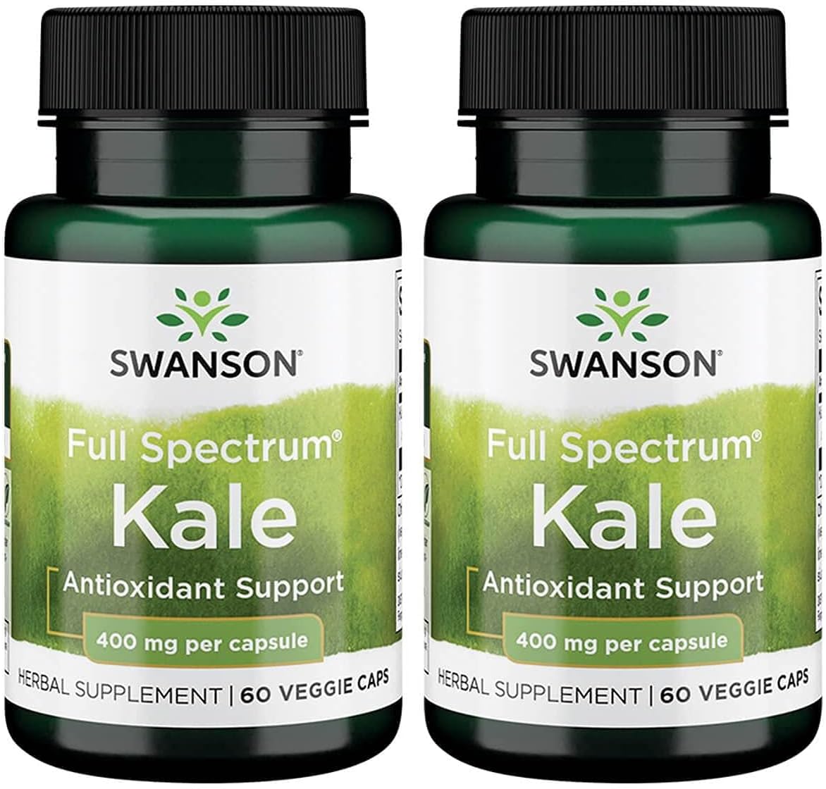 Swanson Full Spectrum Kale 400Mg. 60 Capsulas 2 Pack