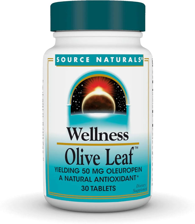 SOURCE NATURALS - Source Naturals Wellness Olive Leaf 500Mg. 30 Tabletas - The Red Vitamin MX - Suplementos Alimenticios - {{ shop.shopifyCountryName }}