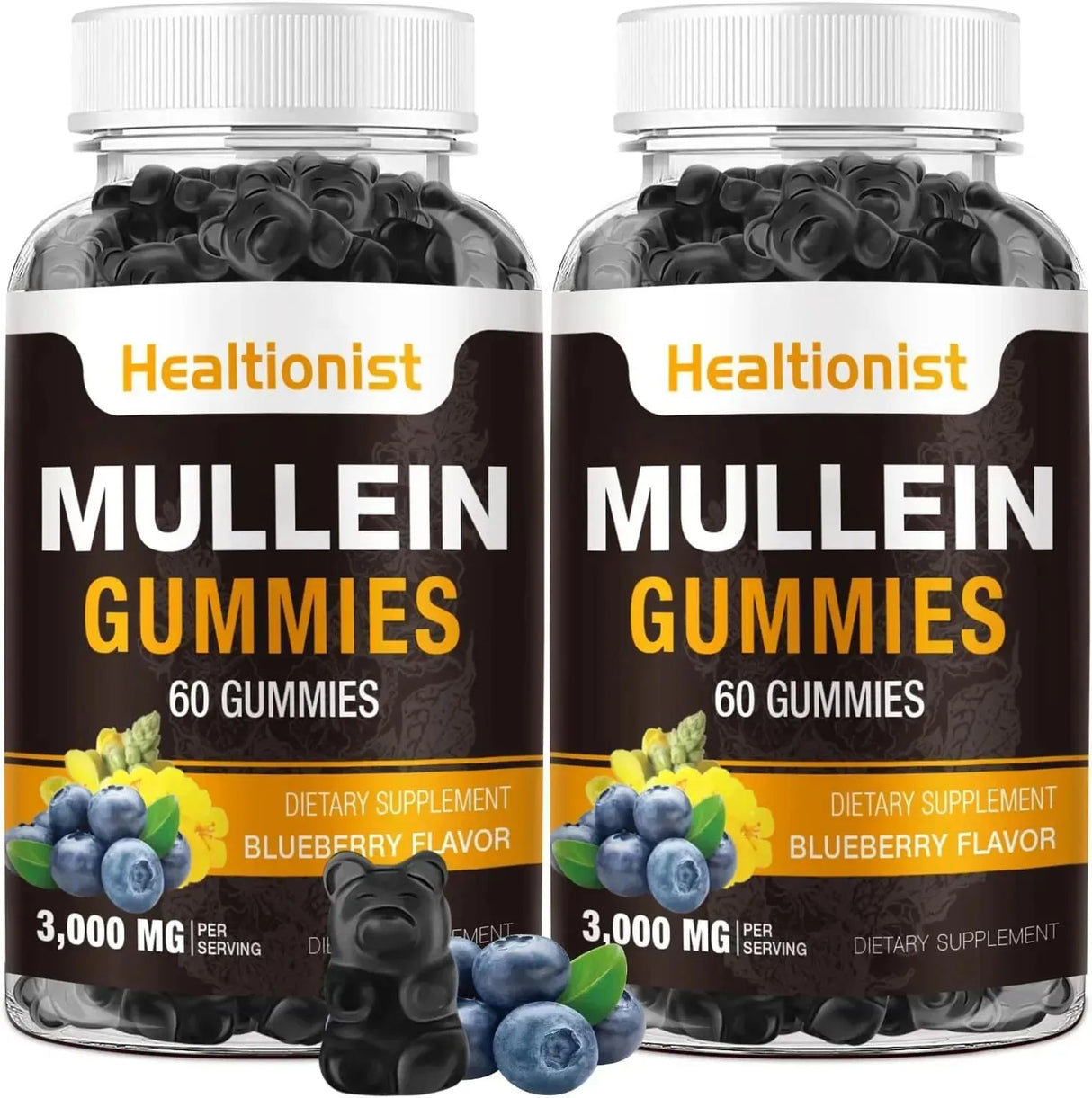 HEALTIONIST - Healtionist Sugar Free Mullein Gummies 3000Mg. 60 Gomitas 2 Pack - The Red Vitamin MX - Suplementos Alimenticios - {{ shop.shopifyCountryName }}