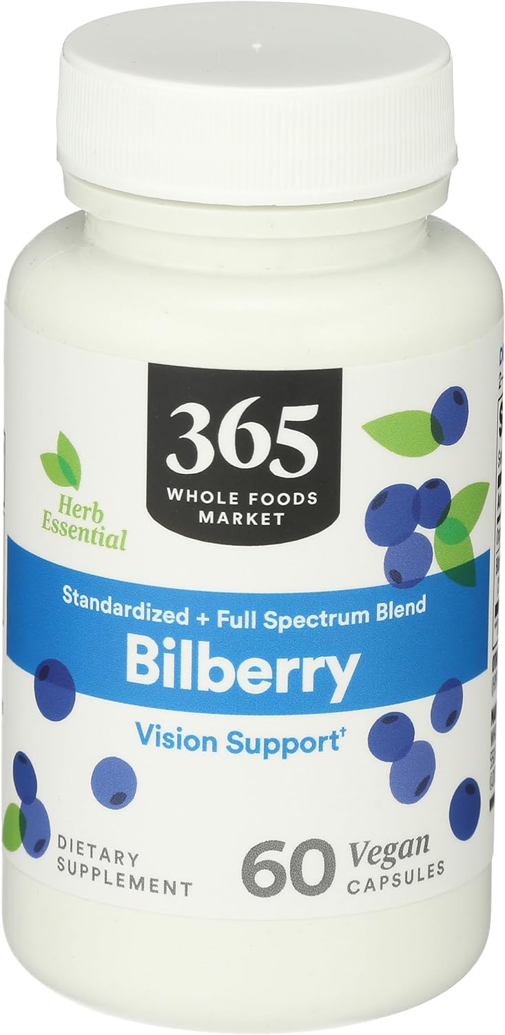 365 By Whole Foods Market Bilberry 60 Capsulas