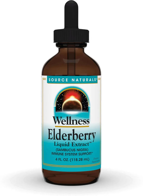 SOURCE NATURALS - Source Naturals Wellness Elderberry Liquid Extract 4 Fl.Oz. - The Red Vitamin MX - Suplementos Alimenticios - {{ shop.shopifyCountryName }}