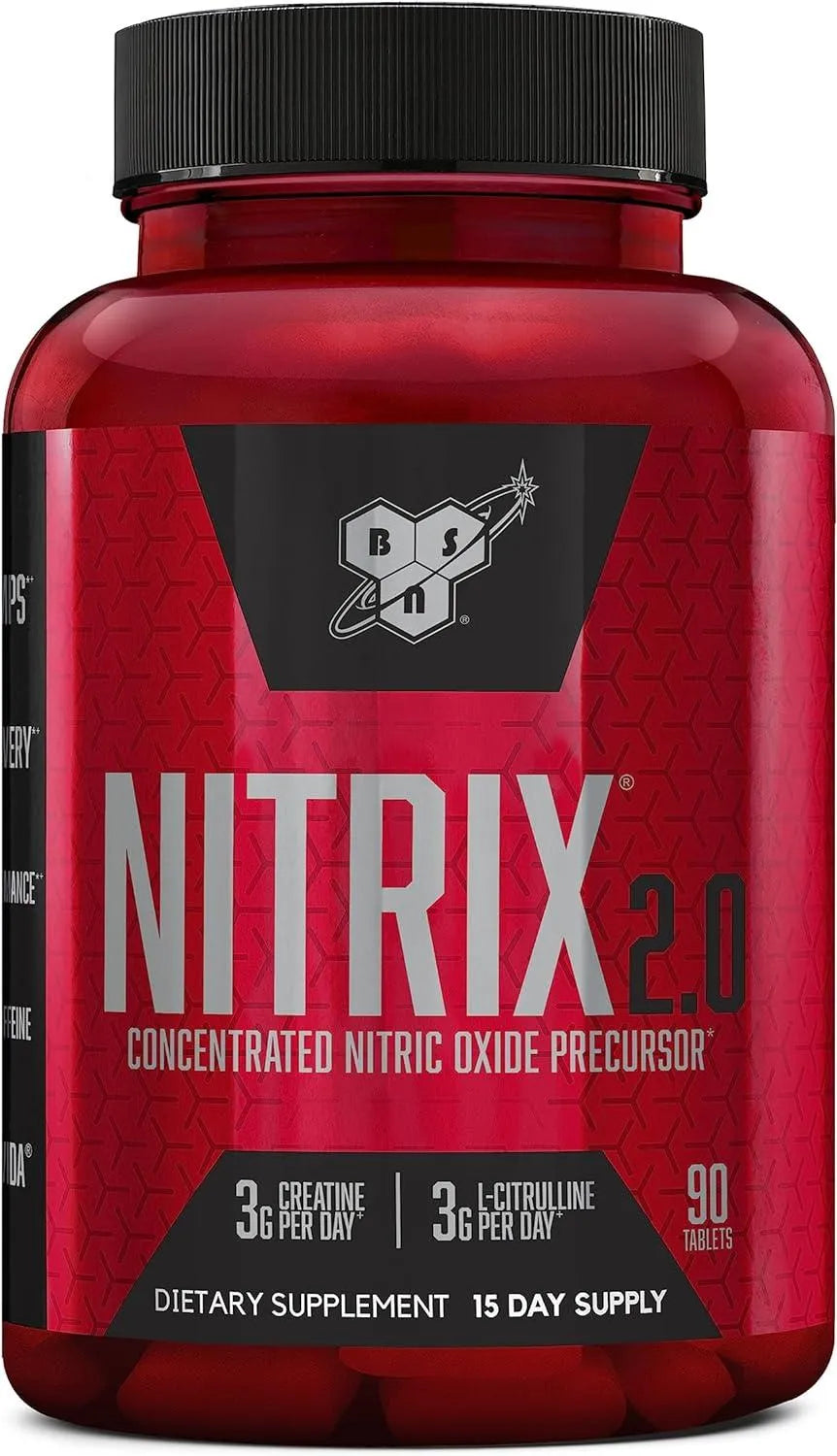 BSN - BSN NITRIX 2.0 Nitric Oxide Precursors 90 Tabletas - The Red Vitamin MX - Suplementos Alimenticios - {{ shop.shopifyCountryName }}