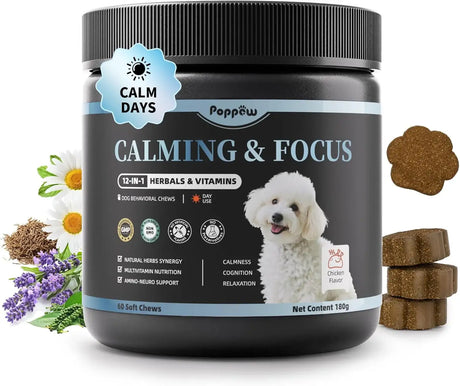 POPPAW - POPPAW Calming Chews for Dogs Chicken 60 Masticables - The Red Vitamin MX - Relajantes Para Perros - {{ shop.shopifyCountryName }}