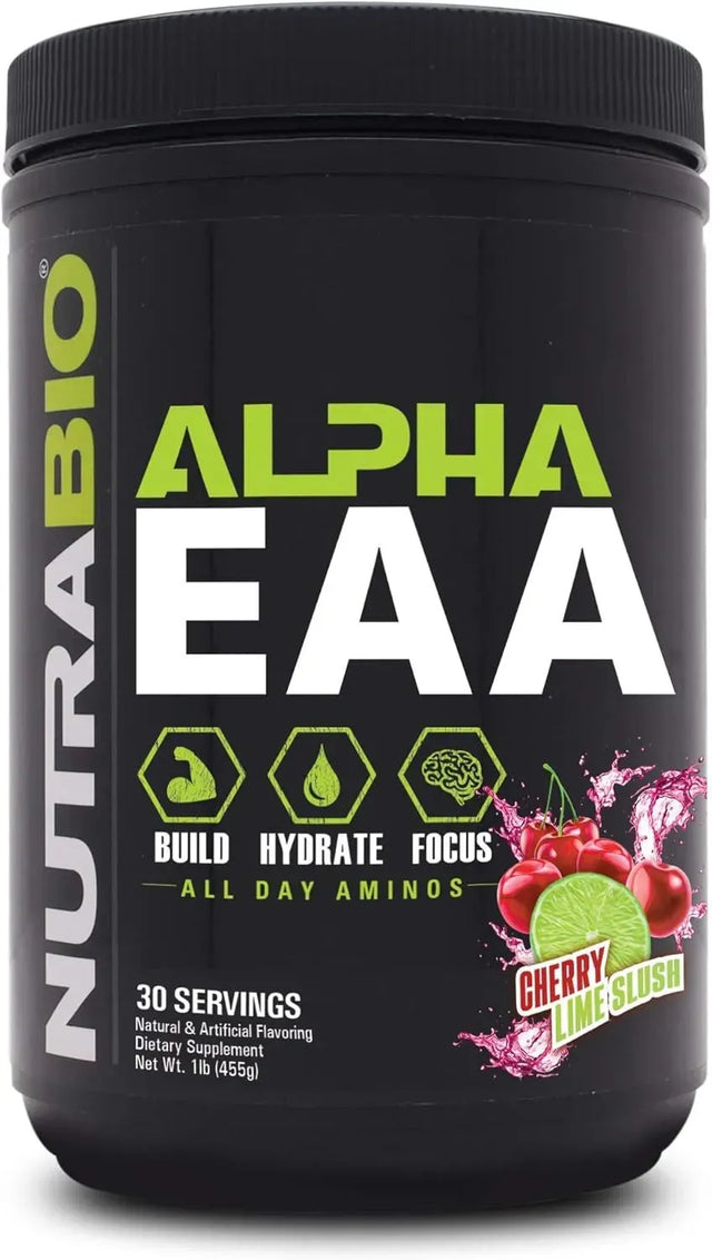 NUTRABIO - NutraBio Alpha EAA Hydration and Recovery Cherry Lime Slush 455Gr. - The Red Vitamin MX - Suplementos Alimenticios - {{ shop.shopifyCountryName }}