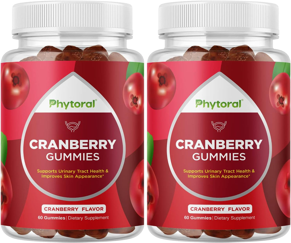 Phytoral Extra Strength Cranberry Gummies for Women 1000Mg. 120 Gomitas