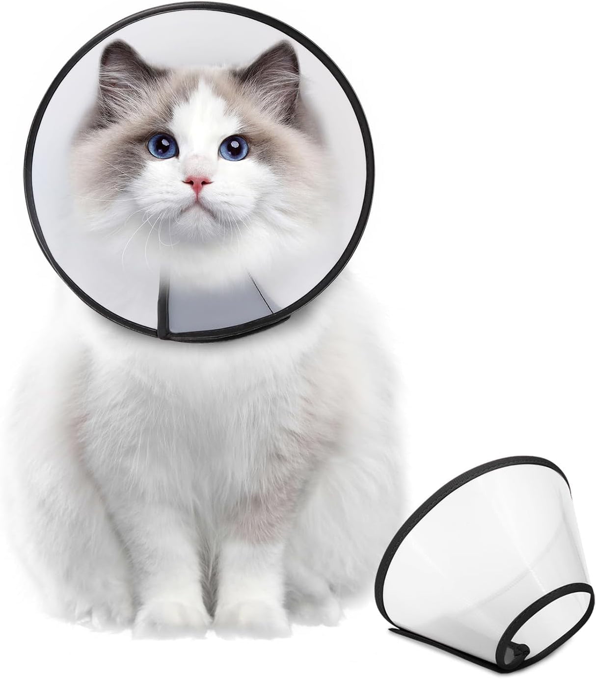 Supet Dog Cone Collar Adjustable After Surgery XSMALL 9.5-11.5"