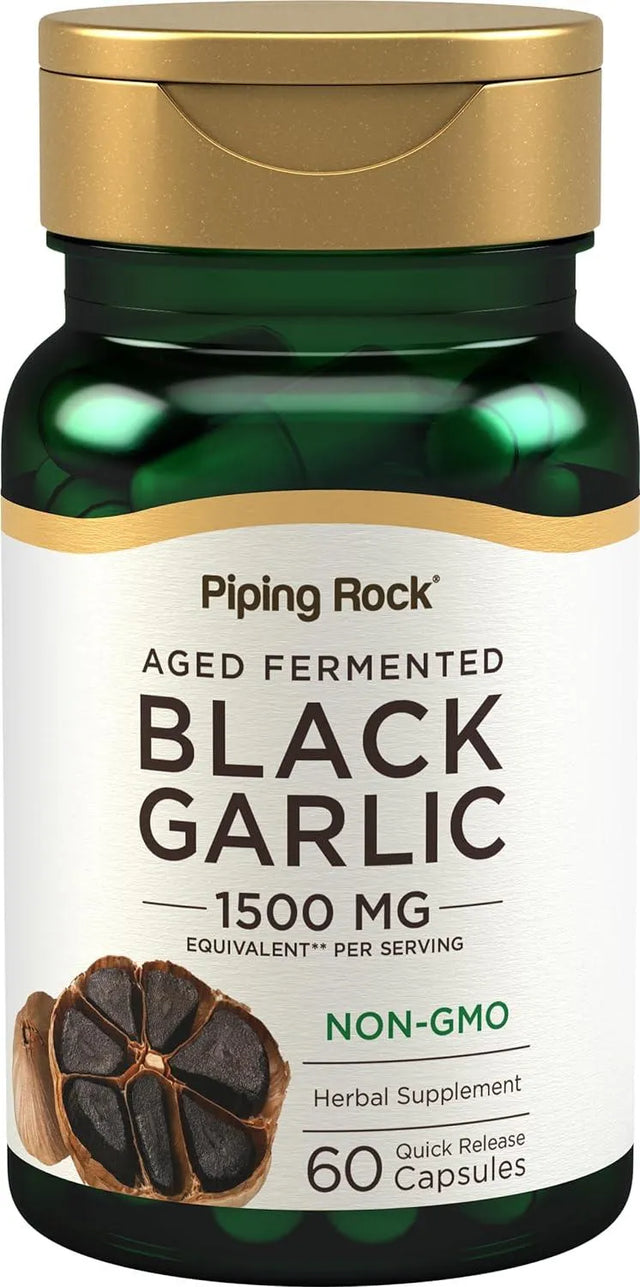 PIPING ROCK - Piping Rock Black Garlic 1500Mg. 60 Capsulas - The Red Vitamin MX - Suplementos Alimenticios - {{ shop.shopifyCountryName }}