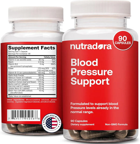 NUTRADORA - Nutradora Blood Pressure Support 90 Capsulas - The Red Vitamin MX - Suplementos Alimenticios - {{ shop.shopifyCountryName }}