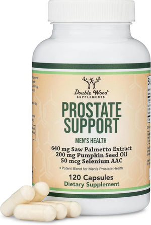 DOUBLE WOOD SUPPLEMENTS - Double Wood Supplements Prostate Support 120 Capsulas - The Red Vitamin MX - Suplementos Alimenticios - {{ shop.shopifyCountryName }}