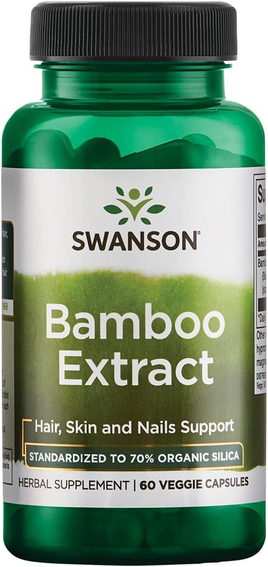 Swanson Bamboo Extract 300Mg. 60 Capsulas