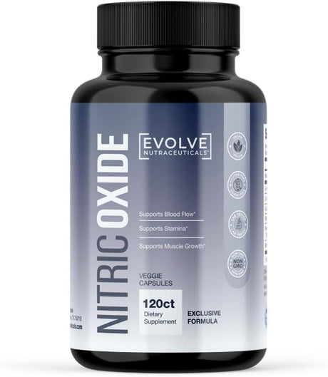 EVOLVE NUTRACEUTICALS - Evolve Nutraceuticals Nitric Oxide Booster 5X 4,000Mg. 120 Capsulas - The Red Vitamin MX - Suplementos Alimenticios - {{ shop.shopifyCountryName }}