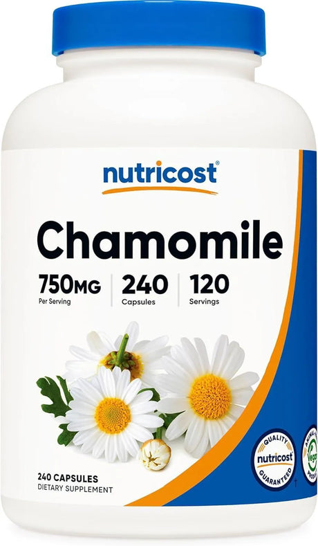 NUTRICOST - Nutricost Chamomile 750Mg. 240 Capsulas - The Red Vitamin MX - Suplementos Alimenticios - {{ shop.shopifyCountryName }}