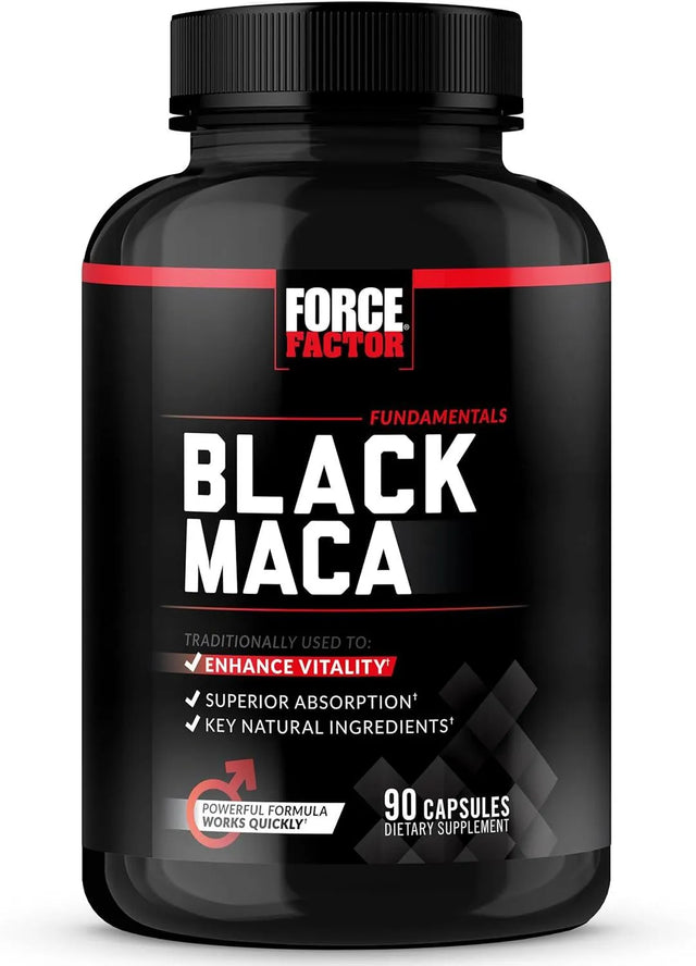 FORCE FACTOR - FORCE FACTOR Black Maca Root 1000Mg. 100 Capsulas - The Red Vitamin MX - Suplementos Alimenticios - {{ shop.shopifyCountryName }}