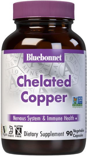 Bluebonnet Nutrition Albion Chelated Copper 90 Capsulas