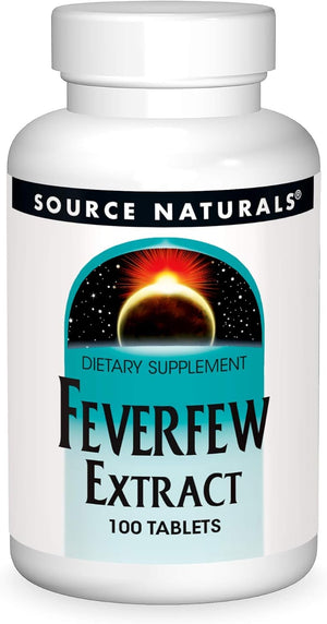 Source Naturals Feverfew Extract 100 Tabletas